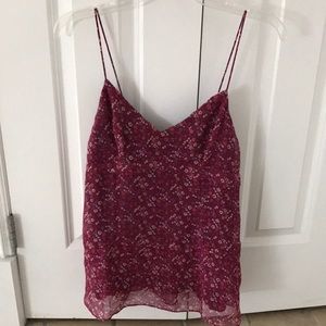 Flowered American Eagle Outfitters Tank Top